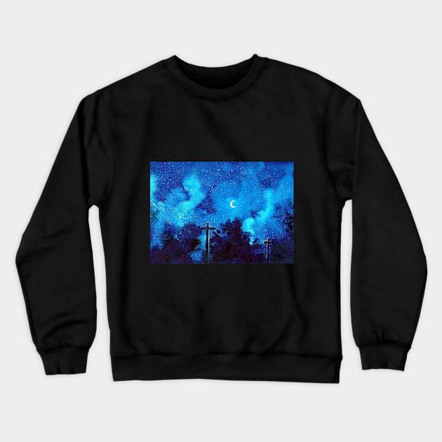 Memorable Night Crewneck Sweatshirt by Cadva